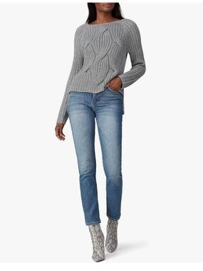 Kaufmanfranco gray cable knit sweater medium